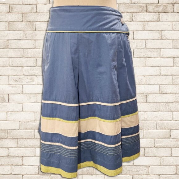 Retro TALBOTS Skirt Color Block/Stripes 50's style Size 4 - Picture 7 of 8